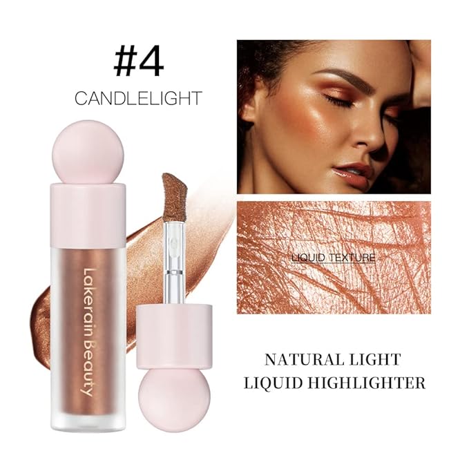 UNYOKE Liquid Highlighter, Highlighter makeup Stick，Makeup Highlighter Face Body Highlighter.-04#