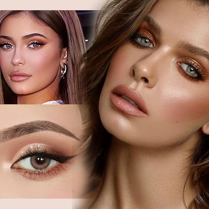 Neutral Brown Eye Shadow palette- Rose Gold Dark Brown Eyeshadow Palette Colorful 9 Colors, Matte Shimmer Highly Pigmented Nude Eyeshadow Palette Makeup Naturing-Looking Long Lasting2