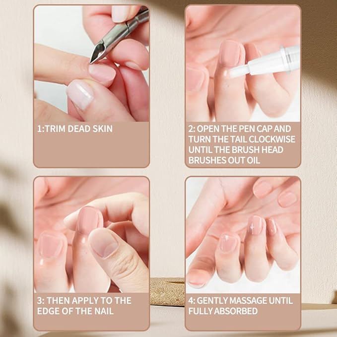 8Pcs Nail Cuticle Oils Nail