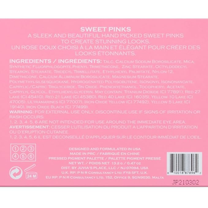 Juvia's Place Palette The Sweet Pinks - Deep