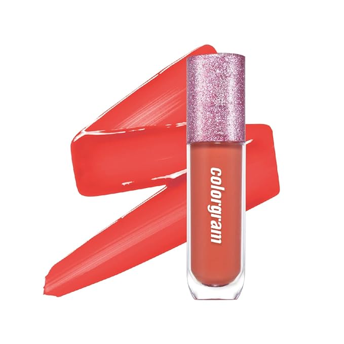 COLORGRAM Thunderbolt Tint Lacquer 09 Soft Tok | High Pigment, Vivid Color, Long Lasting Lip Stain, Moisturizing with Argan Oil, Hydrating, Buildable & Blendable, (0.2 fl.oz, 4.5g)