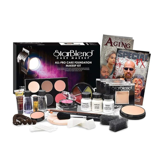 Mehron Makeup All-Pro StarBlend Cake Kit (Dark)