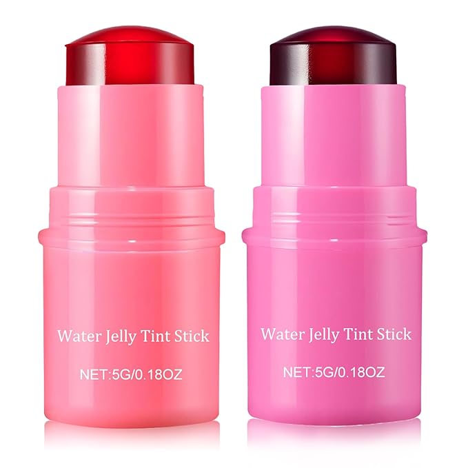 2 PCS Multi-Use Jelly Tint blush Stick, Cooling Cooling
