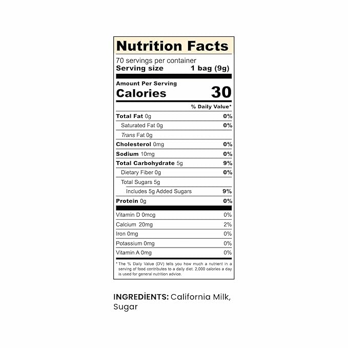 Simply Natural Sweetened Condensed Milk Creamer Single-Serve 9 grams sachet, All Natural Coffee/Tea Creamer (70 sachets bag, Milk Flavor)