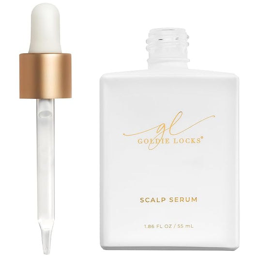 Goldie Locks Scalp Serum - Supports Fuller-Looking Hair and Healthy Scalp - Hydrating Lightweight Formula - Safe for Extensions & Color-Treated Hair - Protein-Free - 1.86 oz