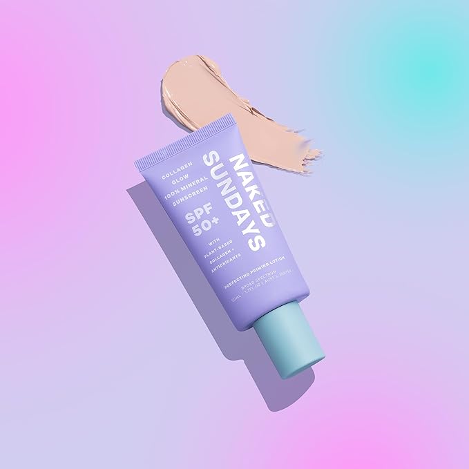 SPF50+ Collagen Glow 100% Mineral Sunscreen, Hydrating 100% Glow () 50ml