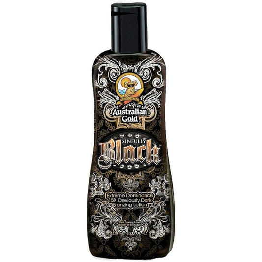 Australian Gold Sinfully Black 15x Deep Dark Bronzing Tanning Lotion, 8.5 Ounce