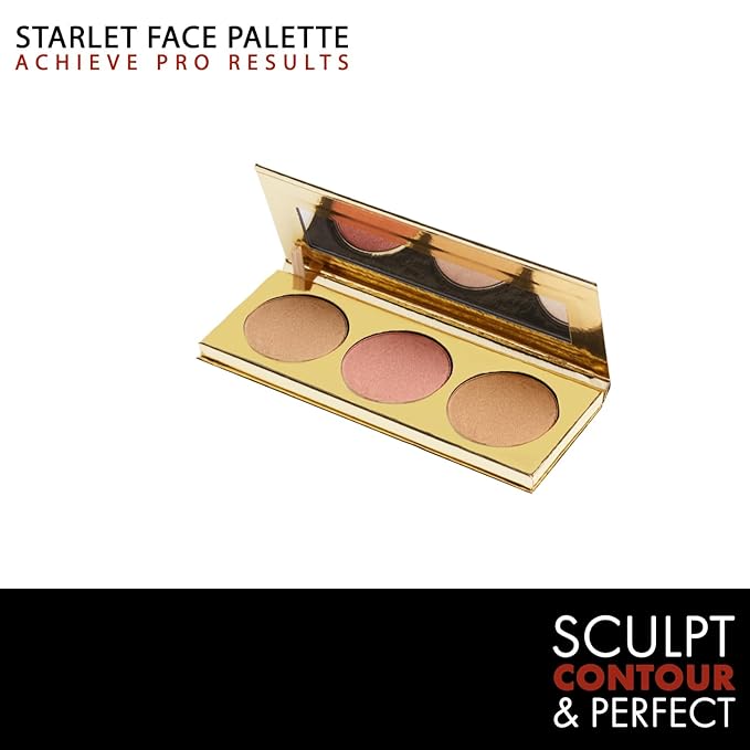 Blush and Bronzer Palette (Honeymoon) by Gerard Cosmetics | Vegan Powder Contour and Blush Makeup Palette | Professional Pigmented Formula | Cruelty Free and Made in the USA