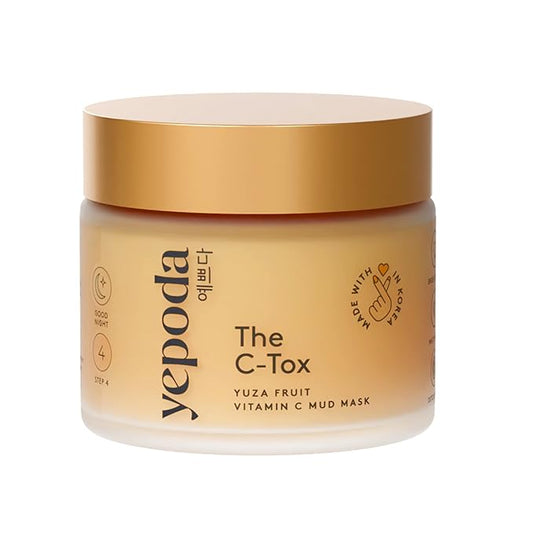 Yepoda The C-Tox, Detoxifying Mud mask with Vitamin C, Deeply Cleanses & Brightens the Skin, Vegan Korean Mud Mask for All Skin Types. 2.82 OZ. (80 g)