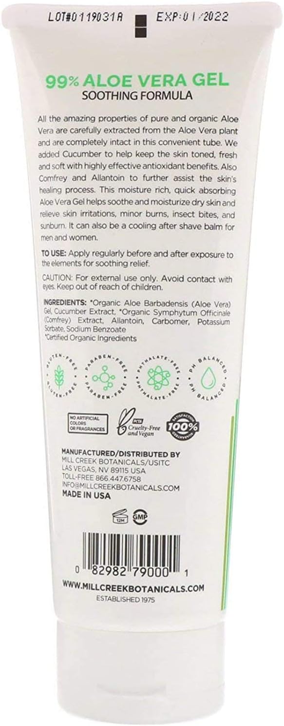 Mill Creek 99% Aloe Vera Gel 8 oz