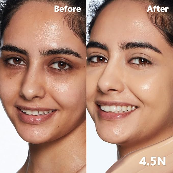 TIRTIR Glide&Hide Blurring Concealer - Creamy texture, Conceals dark circles and wrinkles, Dual formula (liquid tip & balm stick), Long-lasting wear, Korean Makeup, #7N, 0.28 Oz