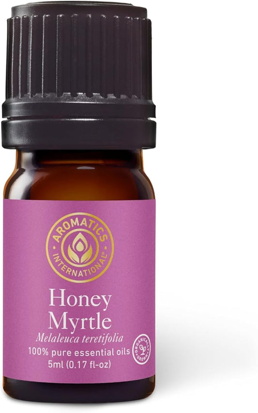 Aromatics International Premium Organic Honey Myrtle Essential Oil 5ml | 100% Pure Essential Oil for Diffusion & Aromatherapy