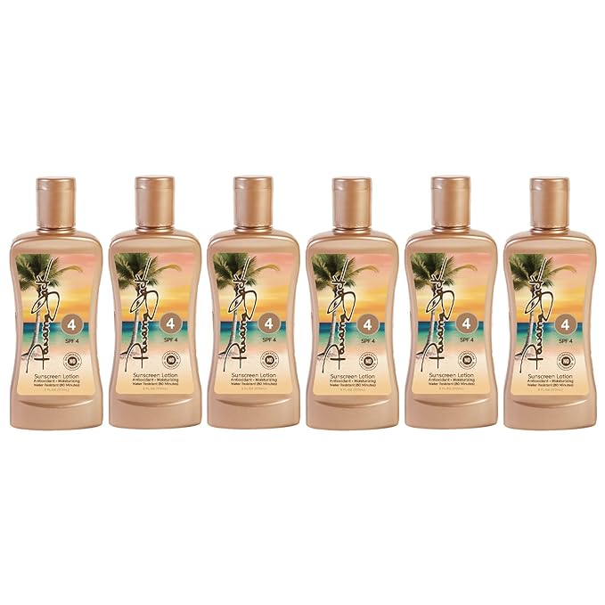 Panama Jack Sunscreen Tanning Lotion - SPF 4, PABA, Paraben, Gluten & Cruelty Free, Antioxidant Moisturizing Formula, 6 FL OZ (Pack of 12)