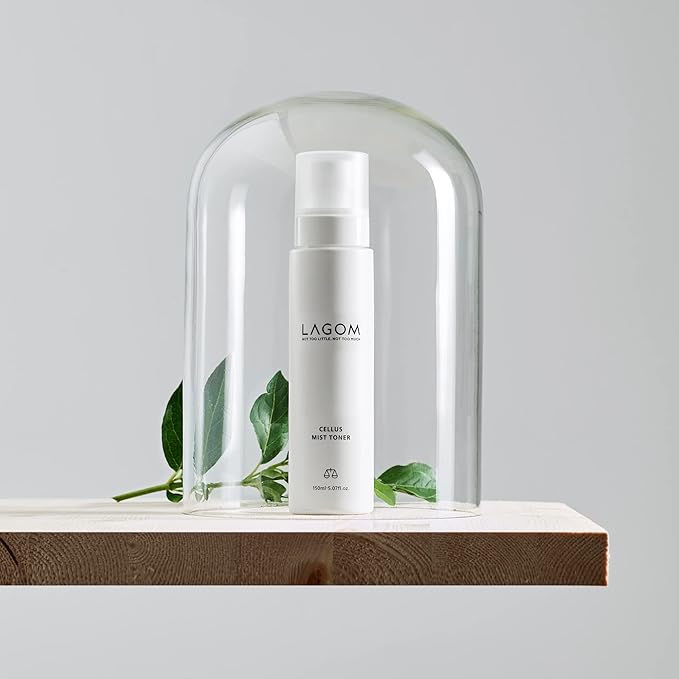 LAGOM Cellus Mist Toner Natural Moisturizing Spray, pH Balance, Subacid, Alcohol-Free, Zero-Irritation, Fragrance-Free, Facial Serum 4.05 Fl Oz