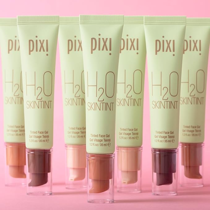 Pixi Beauty H2O SkinTint Tinted Face Gel, 1.2 fl oz / 35 ml, Porcelain