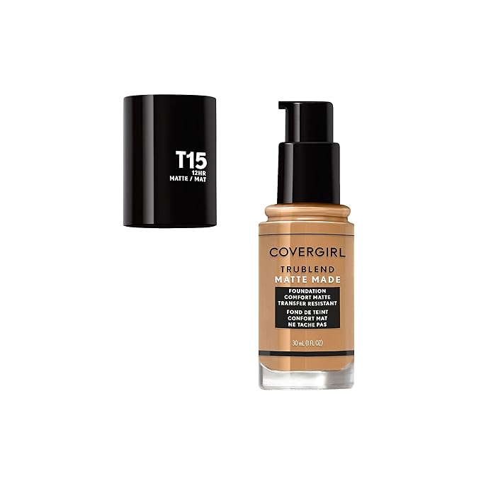 COVERGIRL TruBlend Matte Made Liquid Foundation, Golden Honey, 1 Fl Oz (Pack of 1)