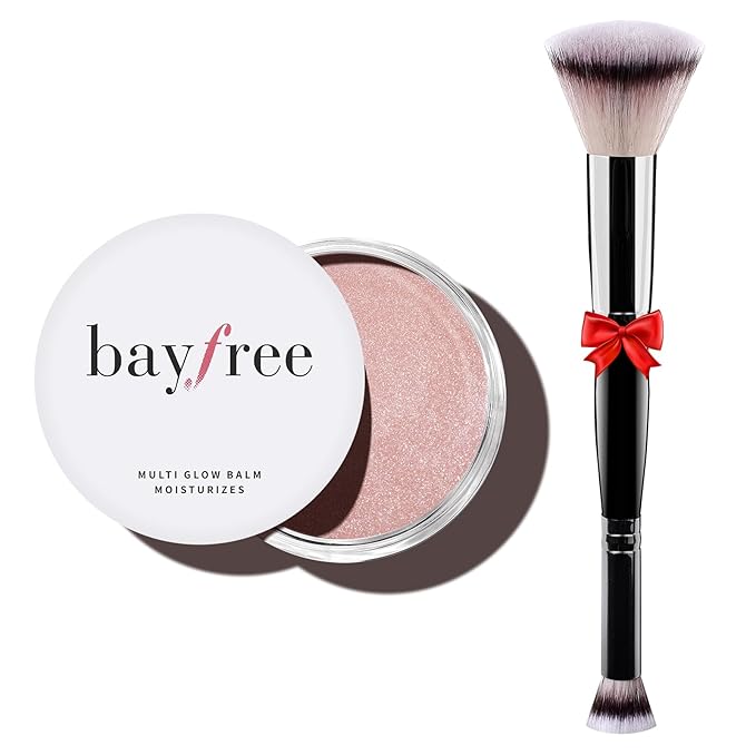 Multi Glow Balm Set, Cream Blush with Double-ended Brush, Radiant Finish, Hydrating, Creamy, Radiant Finish, Lightweight & Blendable Color, Face Balm