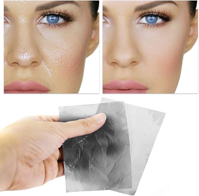 Oil Blotting Sheets for Face Natural Bamboo Charcoal Blotting Paper for Oily Skin Oil Absorbing Tissues Beauty Blotters Remove Excess Shine Organic Blot Papers For Facial Make Up & Skin Care 1 Pack