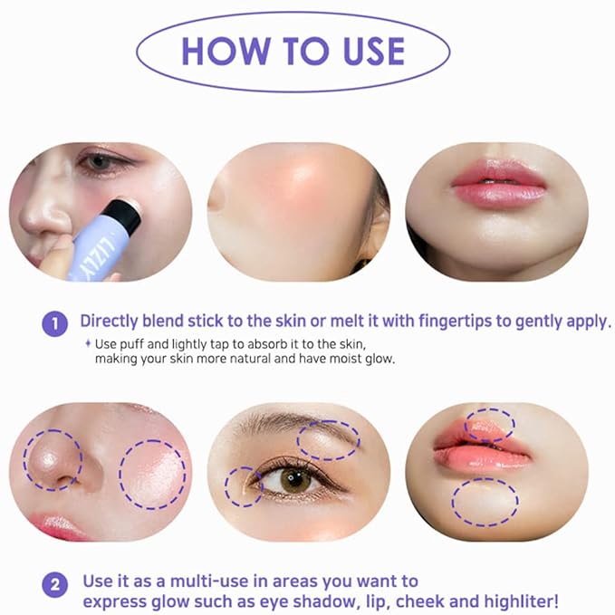 Vegan Blush Stick Multi Balm Cheek Stick Korean