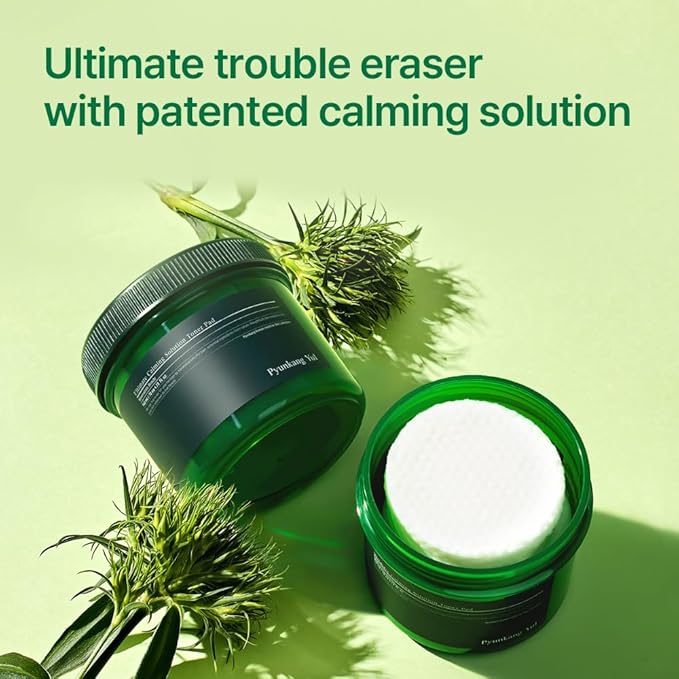 Pyunkang Yul PKY Ultimate Calming Solution Toner Pad for Sensitive Skin with Patented Ingredients, Intensely Calms & Soothes Rednes with CICA & Tea Tree, Korean Skincare (70 Pads)