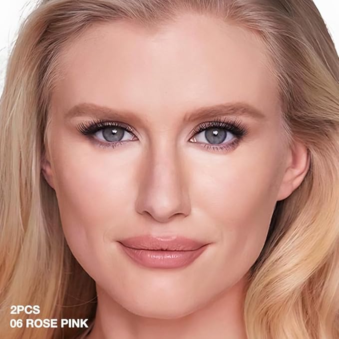 evpct 2Pcs Rose Pink under Eye Corrector Brightener Concealers for Older Women Dark Circles, under Eye Cream Pot Concealer Full Coverage Peach Color Corrector Makeup, Nourishing Waterproof