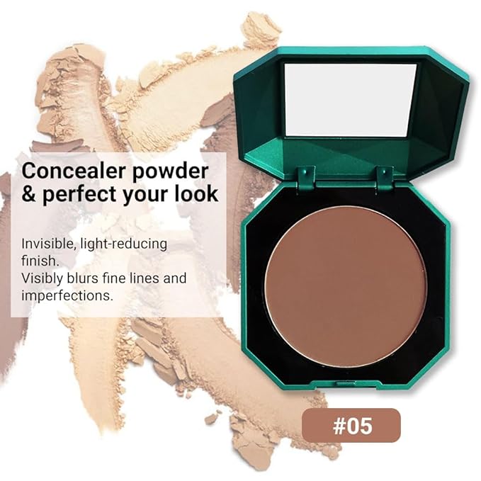 Pressed Matte Face Powder Makeup & Setting Powder for Poreless Wrinkle Blurring Contour Concealer Finishing,Lightweight,High Coverage,Shine Control, N.W 10g (05)