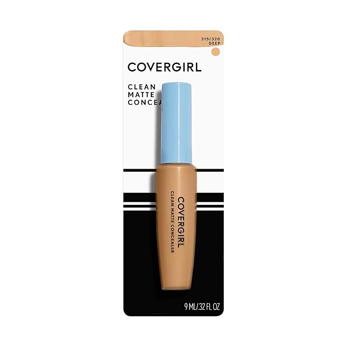 COVERGIRL - Clean Matte Concealer, Oil-Free, Lightweight Formula, Blendable, Natural-Looking Coverage, 100% Cruelty-Free