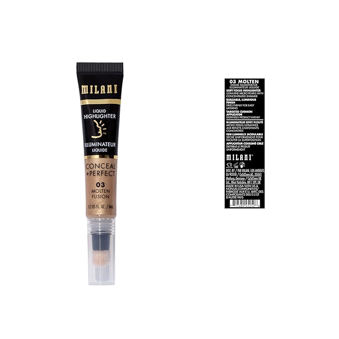 Milani Conceal + Perfect Liquid Highlighter for Added - Molten