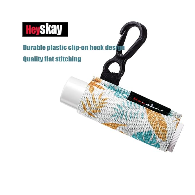 3pcs Lip Balm Holder Sleeves Keychain (Geometric