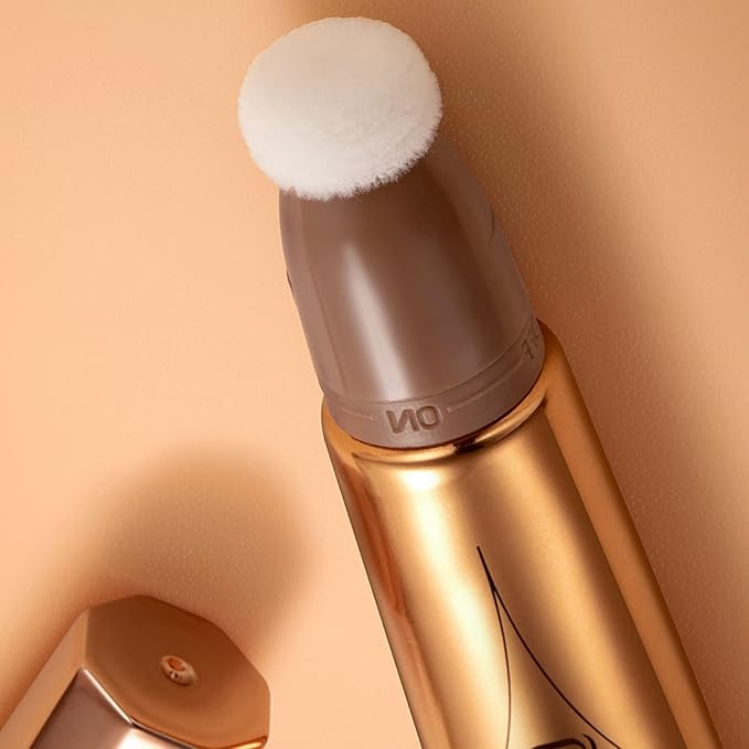 MEICOLY Liquid Highlighter Beauty Wand,Highlight Stick with Cushion Applicator,Lightweight Super Silky Cream Face Illuminator Highlight Make up,04 Pearl White