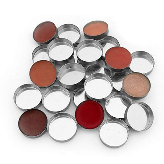 30 Pieces Empty Round Metal Tin Palette Pans