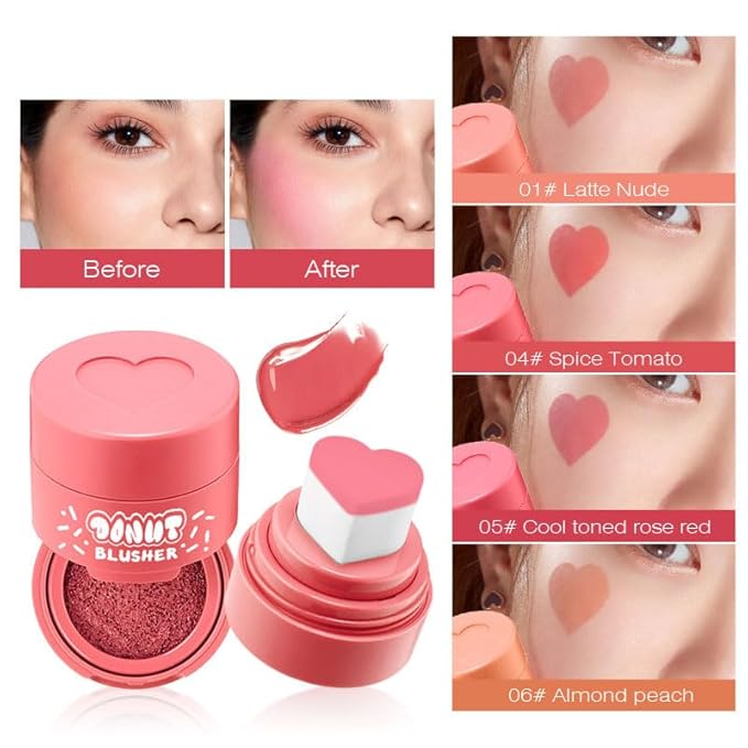 Stamp Liquid Blush Stamp Blush with Heart Shaped Women (2)