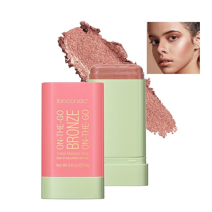 Cream Contour Stick,Bronzer Contouring Stick Facial Cream Highlight Lasting,01-Warm Glow