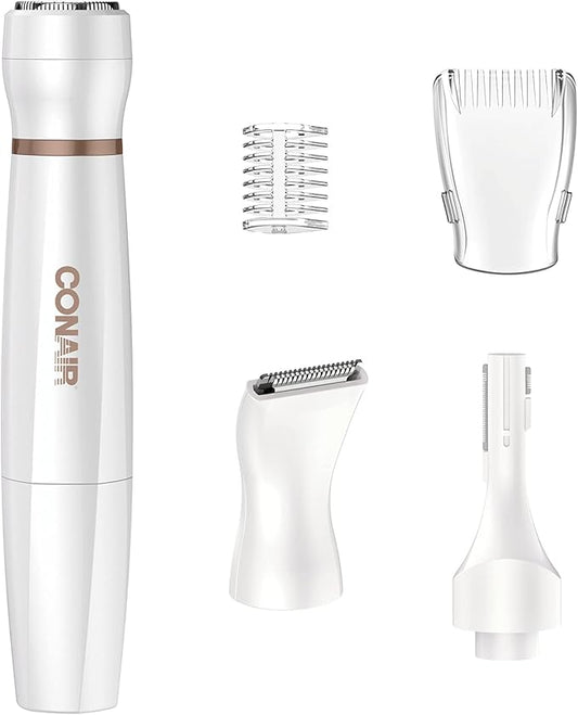 Conair All-In-1 Facial Hair Removal for Women, Cordless Electric Trimmer, Perfect for Face, Ear/Nose, Eyebrows, and Bikini Lines