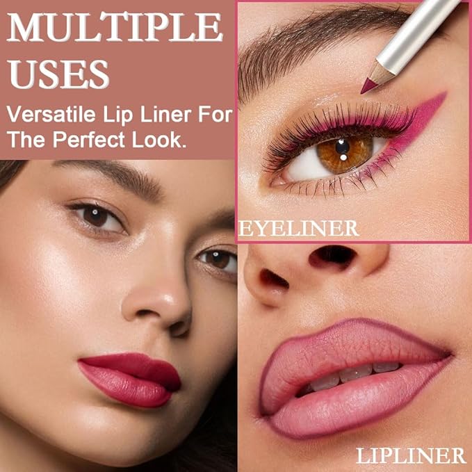 12 Pcs Natural Nude Brown Beige Colors Lip Beige