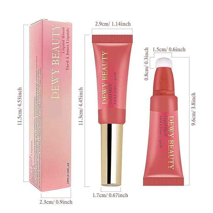 Liquid Blush Makeup Stick, Air Cushion Blush Beauty Effect (103Rosa)
