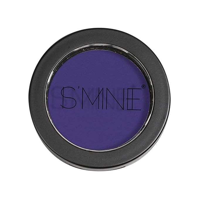 ISMINE Single Eyeshadow Powder Palette, Matte Purple, High Pigment, Longwear Single Eye Makeup for Day & Night