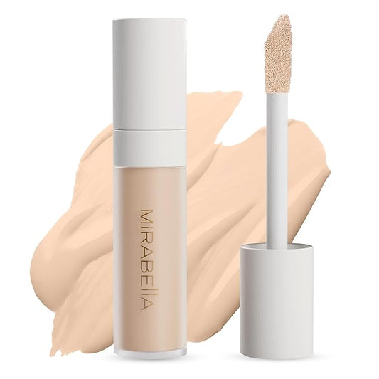 Mirabella Invincible For All Perfecting Under Eye Concealer Full Coverage - Hydrating Makeup Concealer for Dark Circles, Fine Lines & Wrinkles w/Hyaluronic Acid - Ivory I30