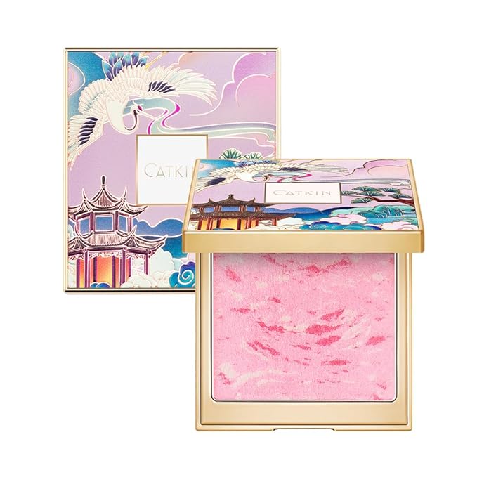 CATKIN Powder Blush for Cheek Blusher Natural Shimmering in Blossom 10g