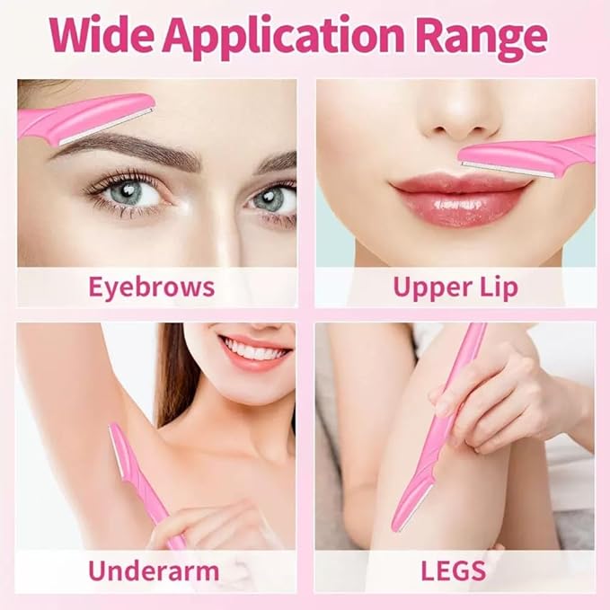 ﻿66PCS Eyebrow Razor Multipurpose Exfoliating Dermaplaning Tool for Face Facial and Eyebrow Shaper with Precision Cover for Women Men Easy to Use (66PCS)