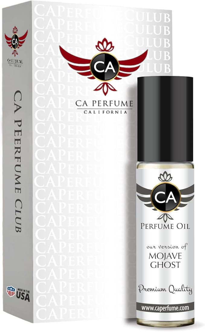 CA Perfume Impression of Mojave Ghost For Women & Men Replica Fragrance Body Oil Dupes Alcohol-Free Roll-On 0.3 Fl Oz/10ml