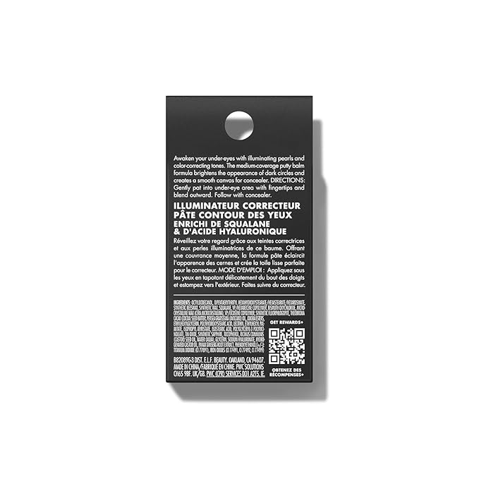 e.l.f. Putty Color-Correcting Eye Brightener, Under-eye Brightener & Primer Reduces Appearance Of Dark Circles, Vegan & Cruelty-Free, Rich