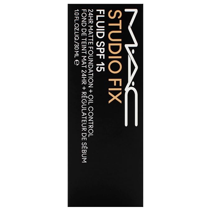 Studio Fix Fluid SPF 15 24Hr Matte Foundation Plus Oil Control - NC27 by MAC for Women - 1 oz Foundation