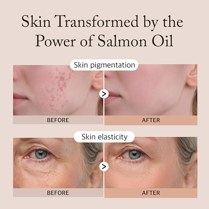 Salmon & Peptide Nutrition Cream – 1.76 fl oz– Deeply Hydrating Face Moisturizer with Collagen & Peptides for Dry, Aging Skin – Korean Skincare for Soothing Redness and Improving Elasticity