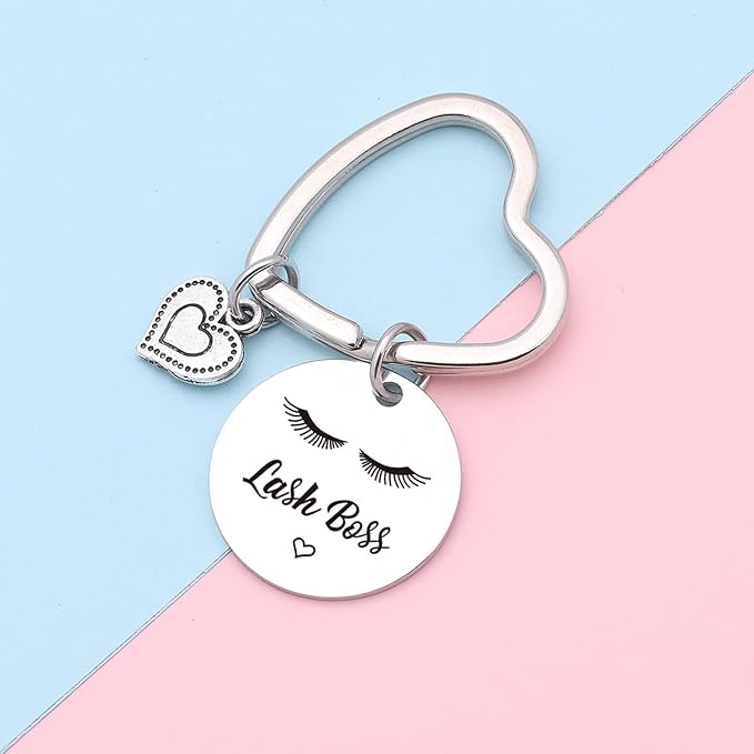Lash Boss Appreciation Jewelry Beauty Lashes Girl Jewelry Daughter Gift Best Friend Keychain