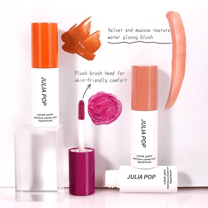 AKARY Velvet Mousse Liquid Blush Makeup for Cheeks, (05 Potearth)