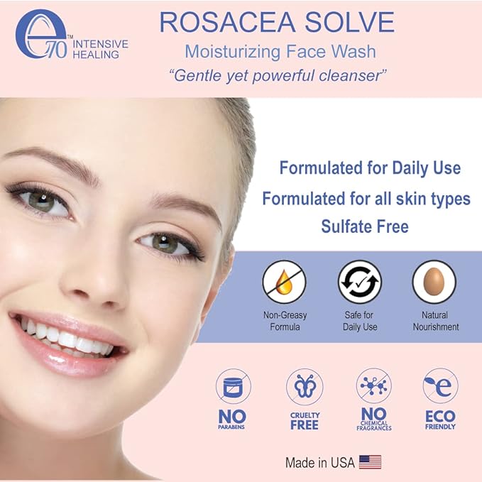 Rosacea solve moisturizing face wash