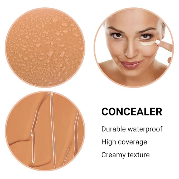 1 Pack Matte Oil Free Concealer Foundation Cream,Professional Make-up Base Facial Matte Full Coverage Liquid Tattoo Concealer Hide Foundation Primer Makeup.Long-Lasting-1 Fl.Oz (06 TAN)