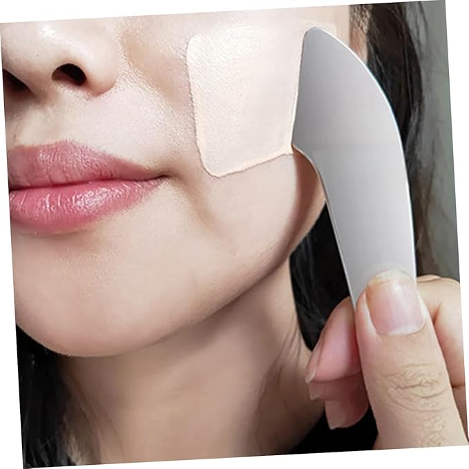 Beavorty Makeup Spatula Foundation Shovel Toning Stick Stainless Steel Liquid Foundation Scraper Makeup Tool (handheld Foundation Shovel Set Mirror Light Stainless Steel Mix