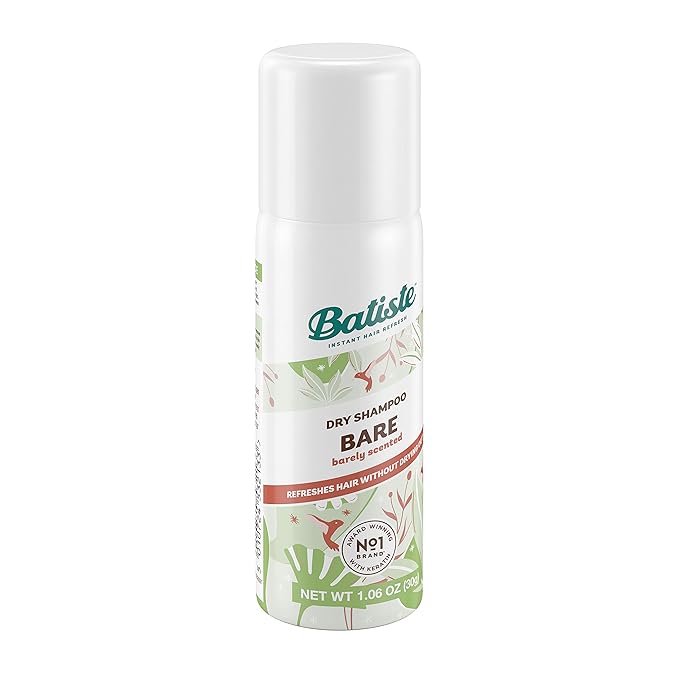 Batiste Dry Shampoo, Bare, Mini Travel Size 1.6 oz (Pack of 2)